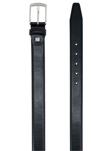 Pierre Cardin Ledergürtel Basic in Schwarz