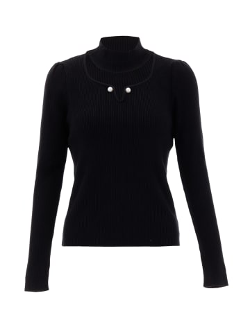 NAEMI Damen Strickpullover in Schwarz