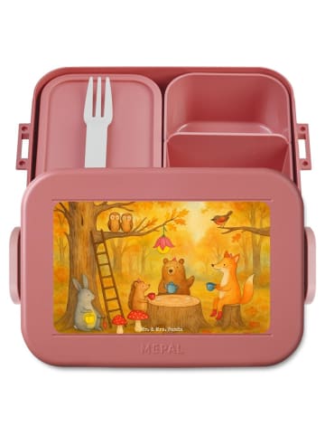 Mr. & Mrs. Panda MEPAL Bentobox Waldtiere Picknick Design ohne S... in Rot Pastell