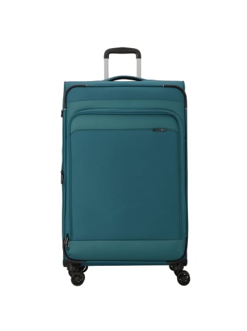 D&N Travel Line 9504 4 Rollen Trolley L 76 cm mit Dehnfalte in petrol