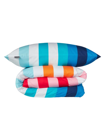 Schiesser Renforcé-Bettwäsche-Set Happy Stripe in Türkis
