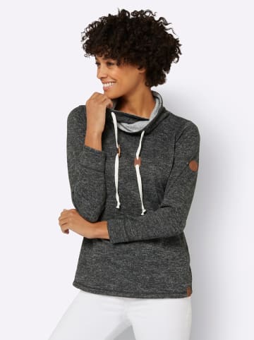 WITT WEIDEN Sweatshirt in graphit-grau-meliert