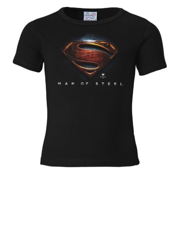 Logoshirt T-Shirt DC Superman Man of Steel in schwarz
