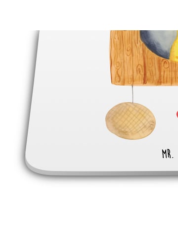 Mr. & Mrs. Panda Untersetzer Vogel Haus ohne Spruch in Weiß