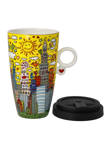 Goebel Künstlertasse mit Deckel " James Rizzi My New York City Sunset " in Rizzi - City Sunset