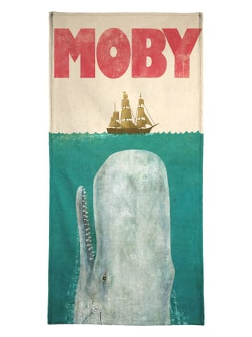 Juniqe Handtuch "Moby" in Blau & Rot