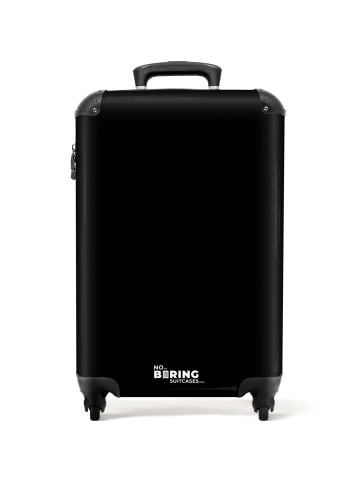 NoBoringSuitCases Suitcase, Handgepäck, Koffer, Trolley, Reisekoffer schlichter schwarzer