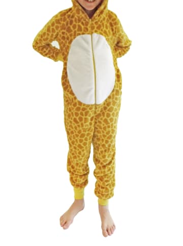 NORMANN Jumpsuit Overall Onesie Schlafanzug Tier - 50952 in Gelb