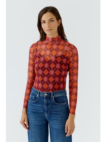 Oui Langarmshirt in dk red red