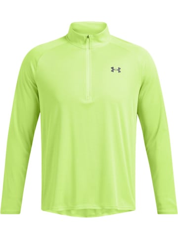 Under Armour Longsleeve "Ua Tech Textured 1/2 Zip" in Grün