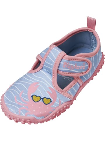 Playshoes Aqua-Schuh Krebs in Blau/Pink