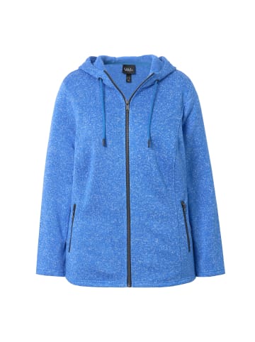 Ulla Popken Sweatjacke in pfauenblau