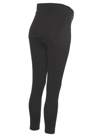neun 9 monate Umstandsleggings in schwarz