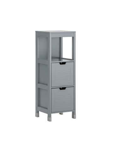 SoBuy Toilettenkabinett in Mattgrau - (W) 30 x (H) 90 x (L) 30 cm