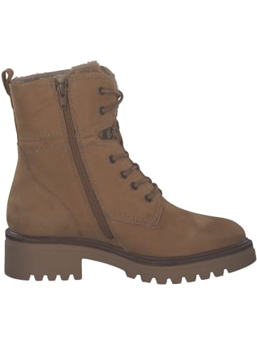 Tamaris Schnürstiefel in CAMEL NUBUC