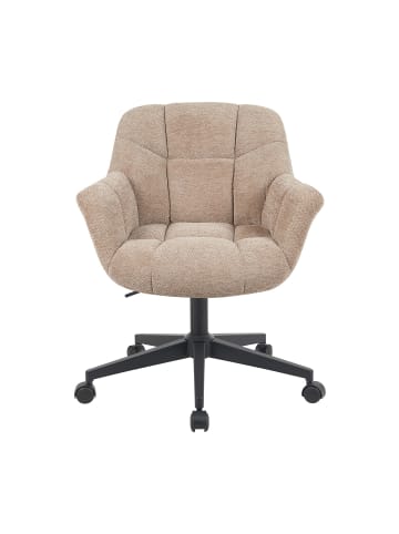 DUBI Möbel 2er-Set: Bürostuhl Mika-Nuri in Beige - (B)65 x (H)79 x  (T)66 cm