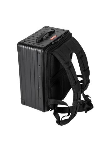 Aleon Hybrid Business-Rucksack 42 cm Laptopfach in schwarz