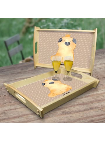 Mr. & Mrs. Panda Tablett Mops Krone ohne Spruch in Hundeglück