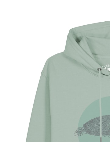 wat? Apparel Sweatshirt Meeresschildkröte in Aloe