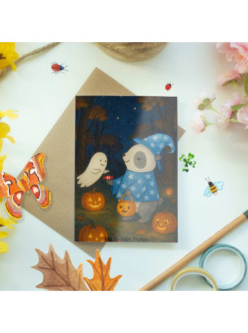 Mr. & Mrs. Panda babykarte Panda Zauberer Design ohne Spruch in Weiß