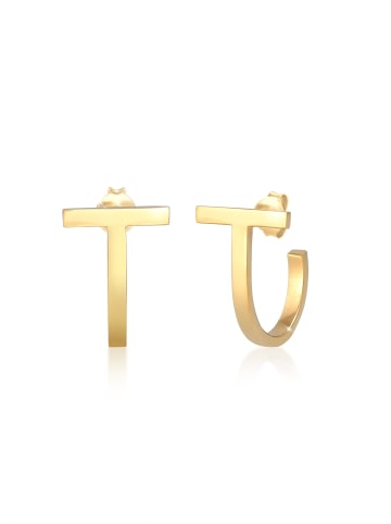 Elli Ohrringe 925 Sterling Silber Geo in Gold