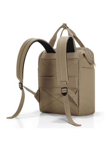 Reisenthel travelling allrounder R - Rucksack 40 cm (twist maroon) in rhombus olive