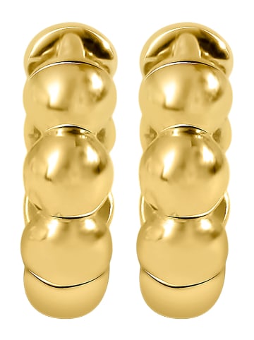 Adeliás Damen Ohrringe – Klappcreole aus 333 Gold in gold