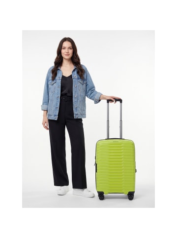 Novium 4 Rollen Kabinentrolley S 55 cm mit Dehnfalte lime-green