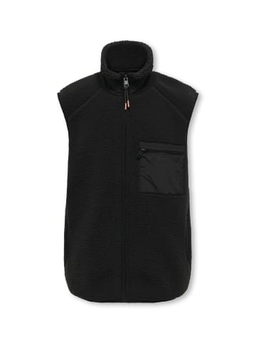 ONLY & SONS Junior Teddyfell Weste in Phantom