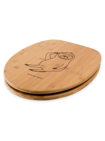 Mr. & Mrs. Panda WC-Brille Faultier Vogel ohne Spruch in Transparent