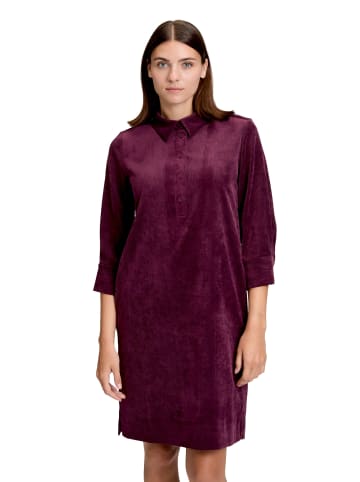 BETTY & CO Casual-Kleid mit Kragen in Dark Aubergine