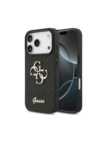 Guess Guess Fixed Glitter Big 4G kompatibel mit iPhone 18 Pro Max in Schwarz