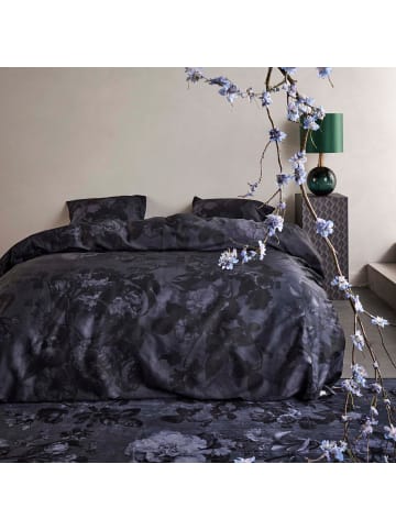 Essenza Satin Wendebettwäsche in blau-schwarz