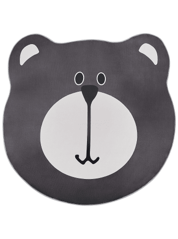 Beliani Kinderteppich COLARGOL in Braun/Schwarz/Beige - (W) 120 x (H) 1 x (L) 120 cm
