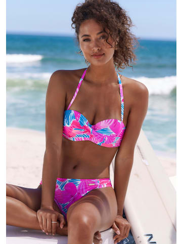 Sunseeker Bikini-Hose in pink-blau bedruckt