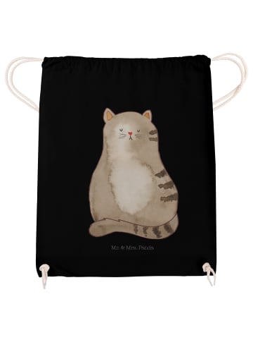 Mr. & Mrs. Panda Beutel Katze Sitzen ohne Spruch in Schwarz