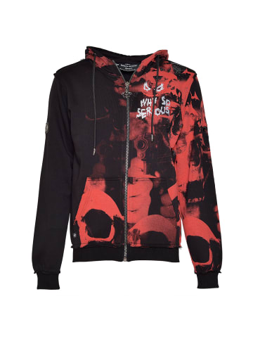 Roberto Geissini Red Skull Sweatjacke Schwarz