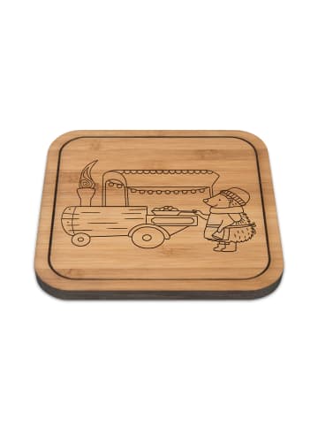 Mr. & Mrs. Panda Tischuntersetzer Igel Maronen ohne Spruch in Transparent