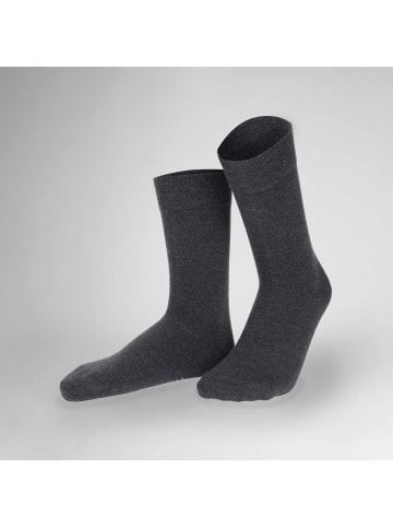 Hudson Socken Relax Woolmix Clima klimaregulierend in anthramel.