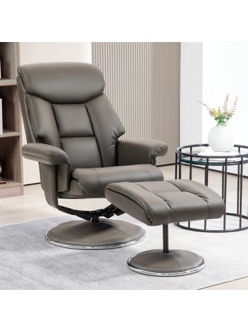 HOMCOM Liegesessel-81L x 95B x 107H cm-Grau