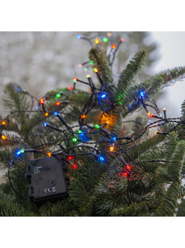 STAR Trading Lange Outdoor-Lichterkette ,Akku' mit Batterie +Timer, 80 Mini LEDs in