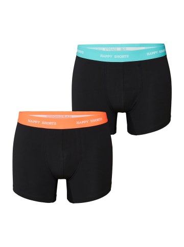 Happy Shorts Retro Boxer Jersey in black-neon