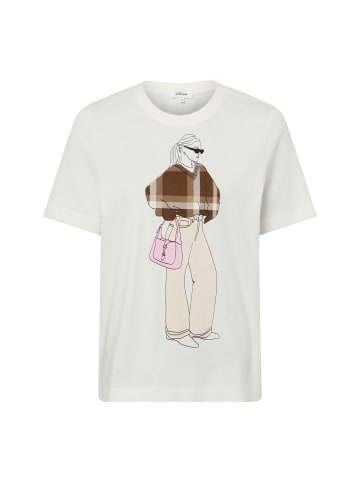 s.Oliver T-Shirt in weiß