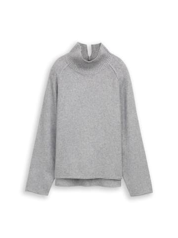 Tom Tailor Pullover in medium silver grey melange