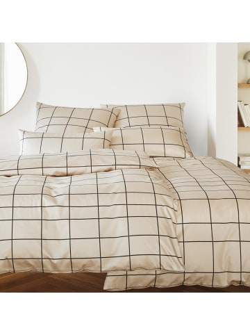 Elegante Bettwäsche Cross in beige