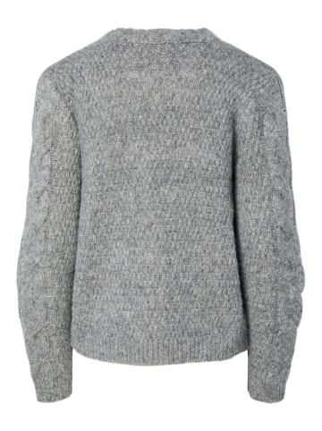 Pieces Strickjacke in Medium Grey Melange