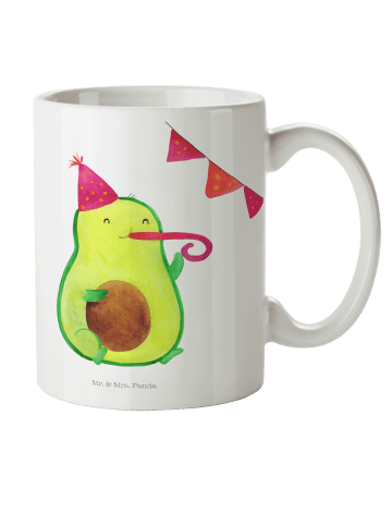 Mr. & Mrs. Panda Kindertasse Avocado Geburtstag ohne Spruch in Weiß