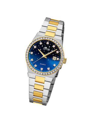 Lotus Chronograph-Armbanduhr Lotus Classic silber,gold mittel (ca. 31,5mm)