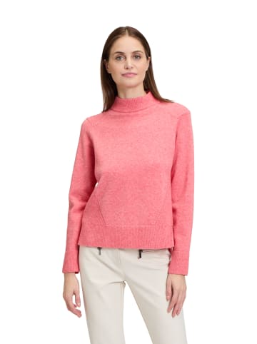 Betty Barclay Feinstrickpullover mit Rippenstruktur in Red Melange