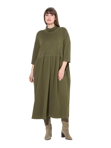 Ulla Popken Midikleid in oliv
